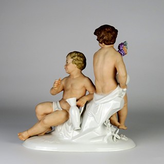 Pár putti s vínem - Rosenthal
