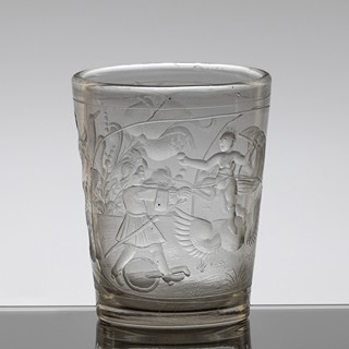 Barokní číše "alegorie živlů"