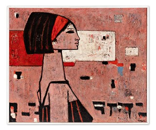 Large pink portrait