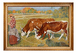 Shepherdess - Motif from Dobříš (large format)