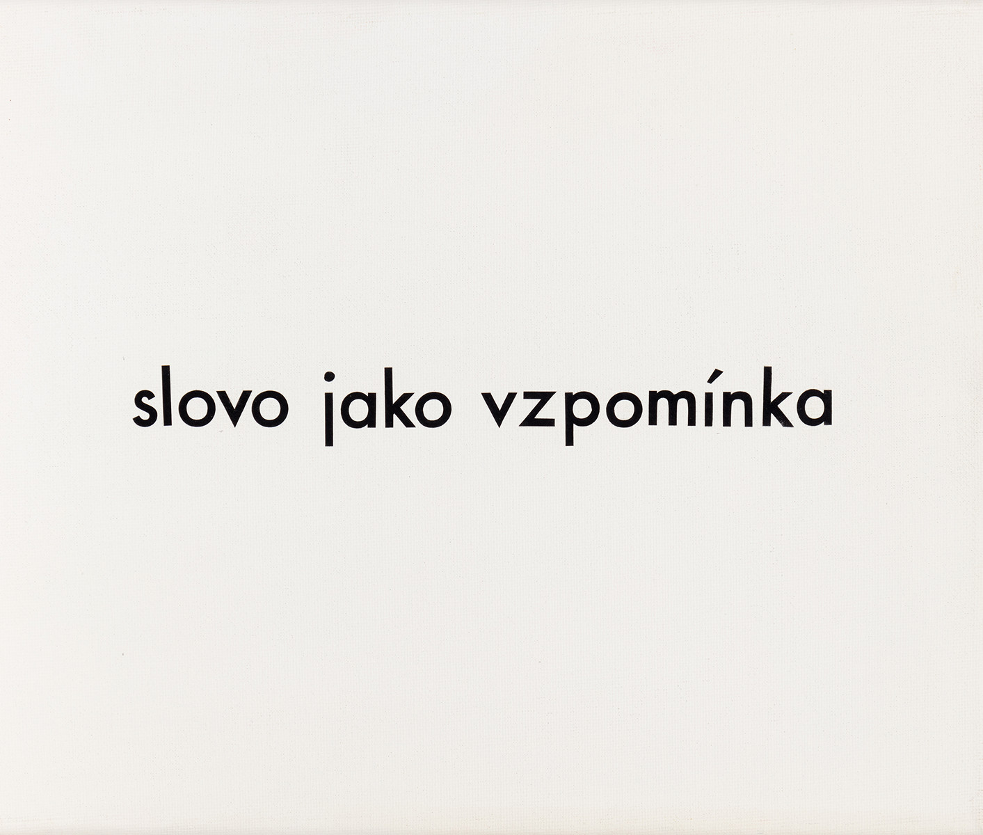 Jiří Valoch (1946) - Slovo jako vzpomínka, 2008