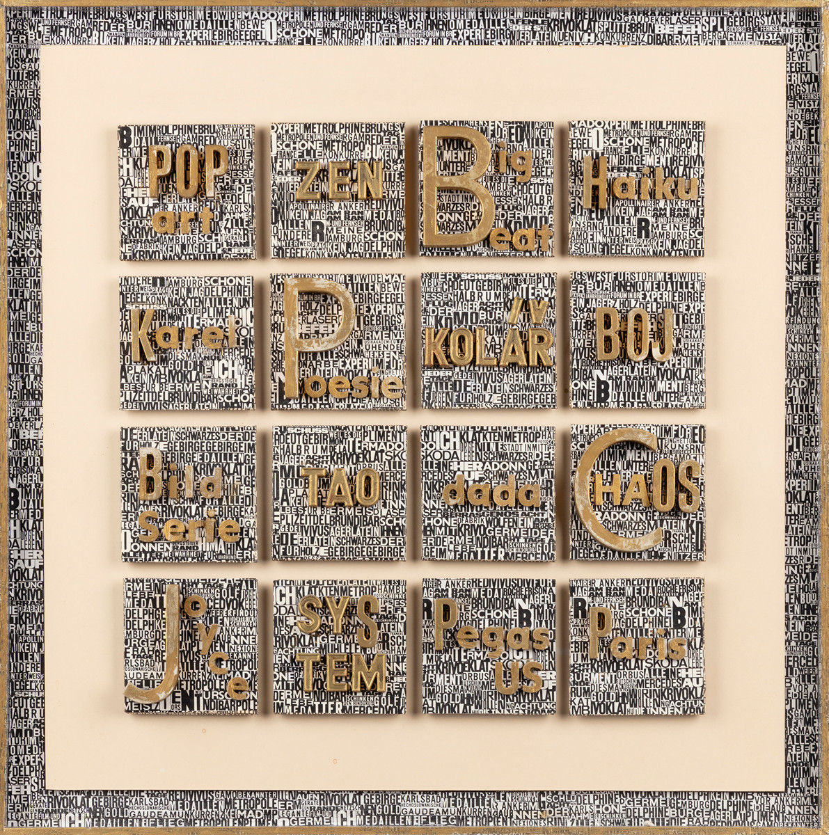 Karel Trinkewitz (1931 - 2014) - Hommage pour Jiří Kolář, 1981