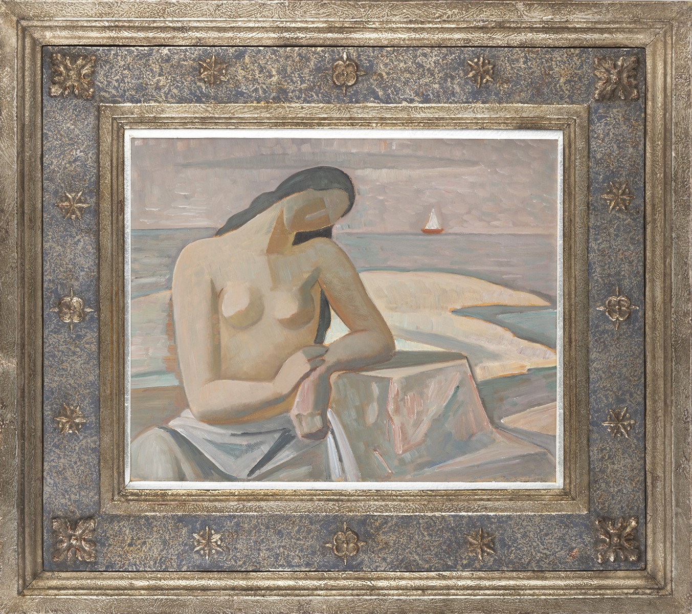 Jaroslav Král (1883 - 1942) - Dívka slunící se u moře, 1932