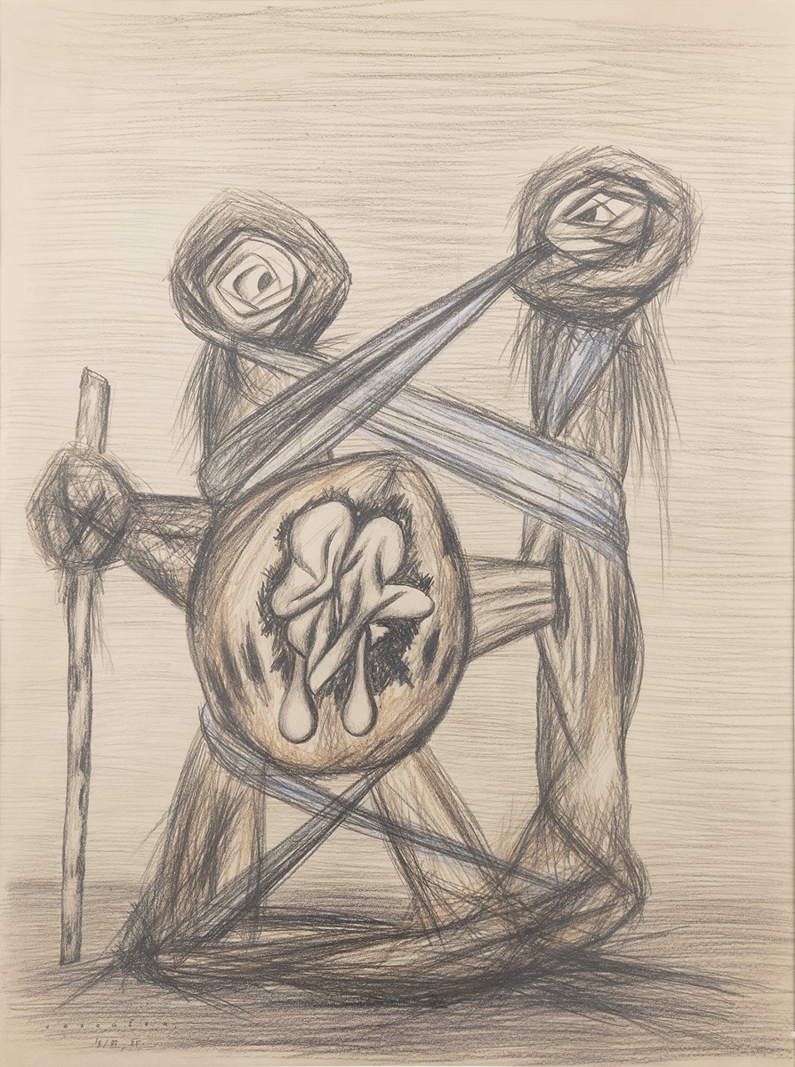František Janoušek (1890 - 1943) - Bez názvu (Krajina s dudákem), 1935