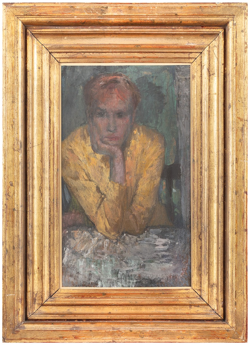 František Ronovský (1929 - 2006) - Zamyšlená dívka