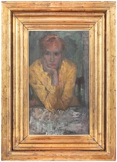 František Ronovský (1929 - 2006) - Zamyšlená dívka