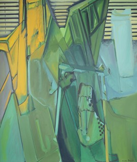 Miroslav Štolfa (1930 - 2018) - Zelený interiér, 1993
