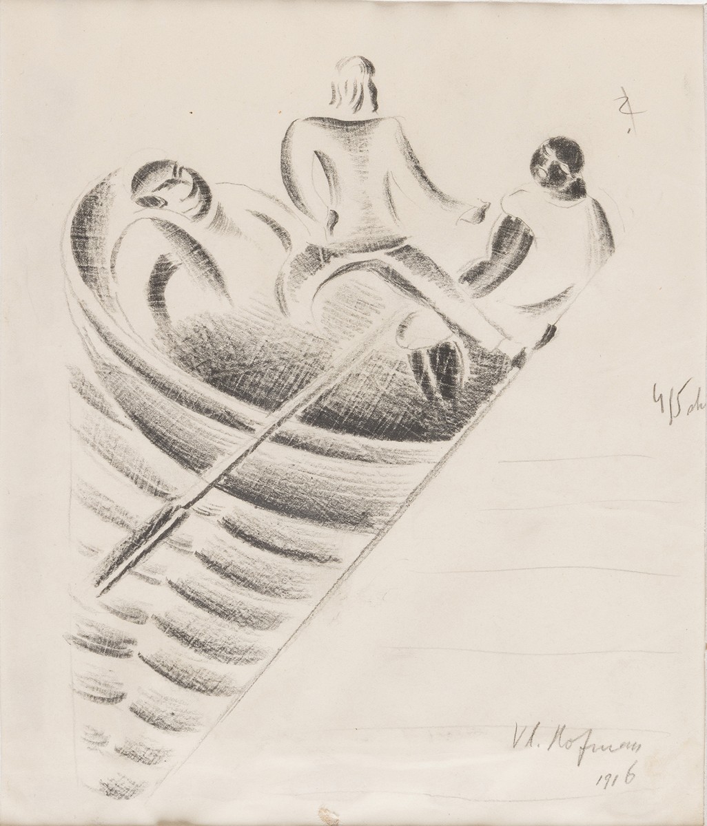 Hofman Vlastislav (1884–1964) - Živý plamen, 1916, ilustrace ke knize bratří Čapků Zářivé hlubiny