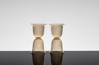 Josef Hoffmann (1870 - 1956) - Sklenice na vodu nebo bílé víno Modelové číslo A va 21 – 4 ks