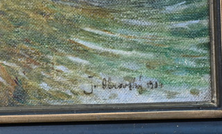 Jakub Obrovský (1882 - 1949) - krajina se čtenářem