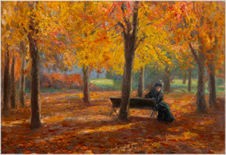 Hugo Charlemont (1850 - 1939) - Dáma ve Stromovce