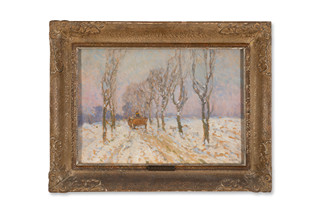 Josef Ullmann (1870 - 1922) - Zima, oráč před večerem