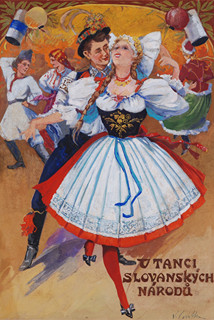 Vratislav Vosátka (1876 - 1948) - V tanci slovanských národů