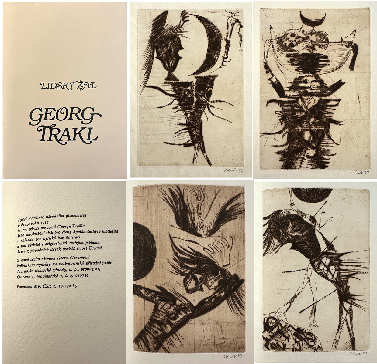 Jaroslav Klápště (1923 - 1999) - Geork Trakl - Lidský Žal