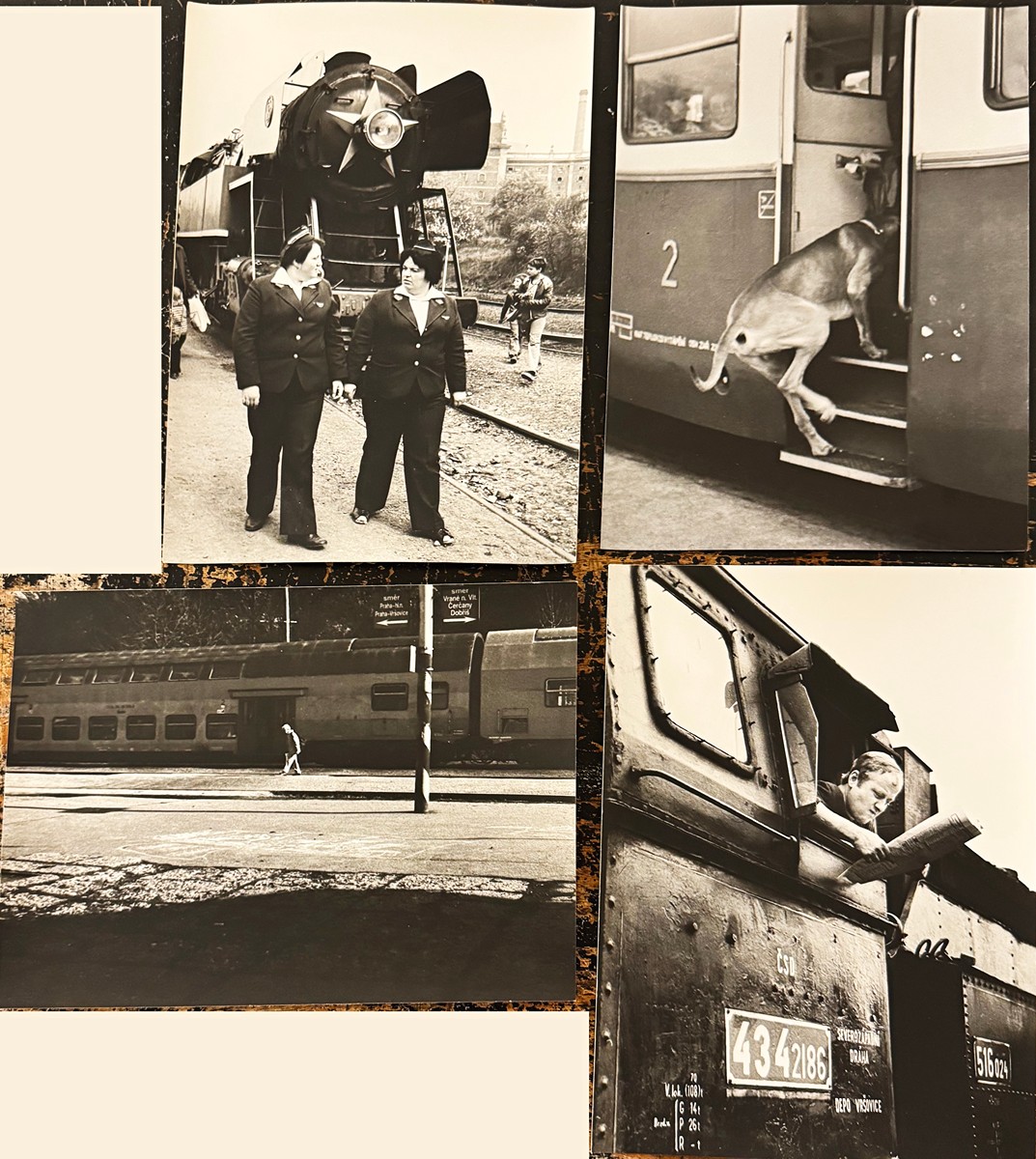 František Dostál (1938 - 2022) - 4 fotografie Z cyklu Nádraží 
Braník