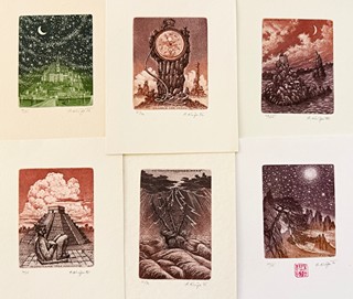 Herbert Kisza (1943) - Soubor 9 Ex libris
