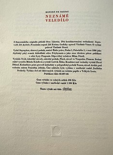 Jiří Anderle (1936) - Honoré de Balzac - Neznámé
Veledílo