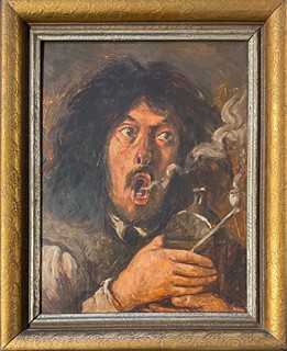 Valentin Držkovic (1888 - 1969) - Kuřák