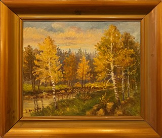 Antonín Homolka (1909 - 1964) - Břízy u potoka