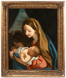 Italský malíř 18. století - Panna Marie s dítětem