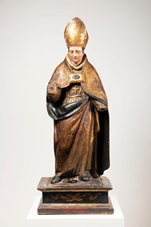 Italský nebo španělský mistr, 17. století - Socha biskupa