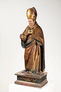 Italský nebo španělský mistr, 17. století - Socha biskupa