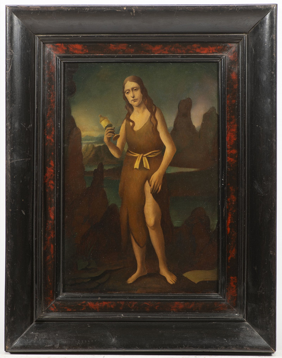 JAROSLAV VERIS ZAMAZAL (1900 - 1983) - MÁŘÍ MAGDALÉNA V POUŠTI
