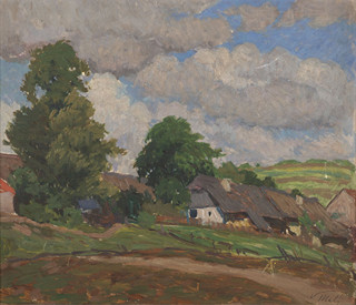 VÁCLAV MALÝ (1874 - 1935) - VESNICKÉ DOMKY
