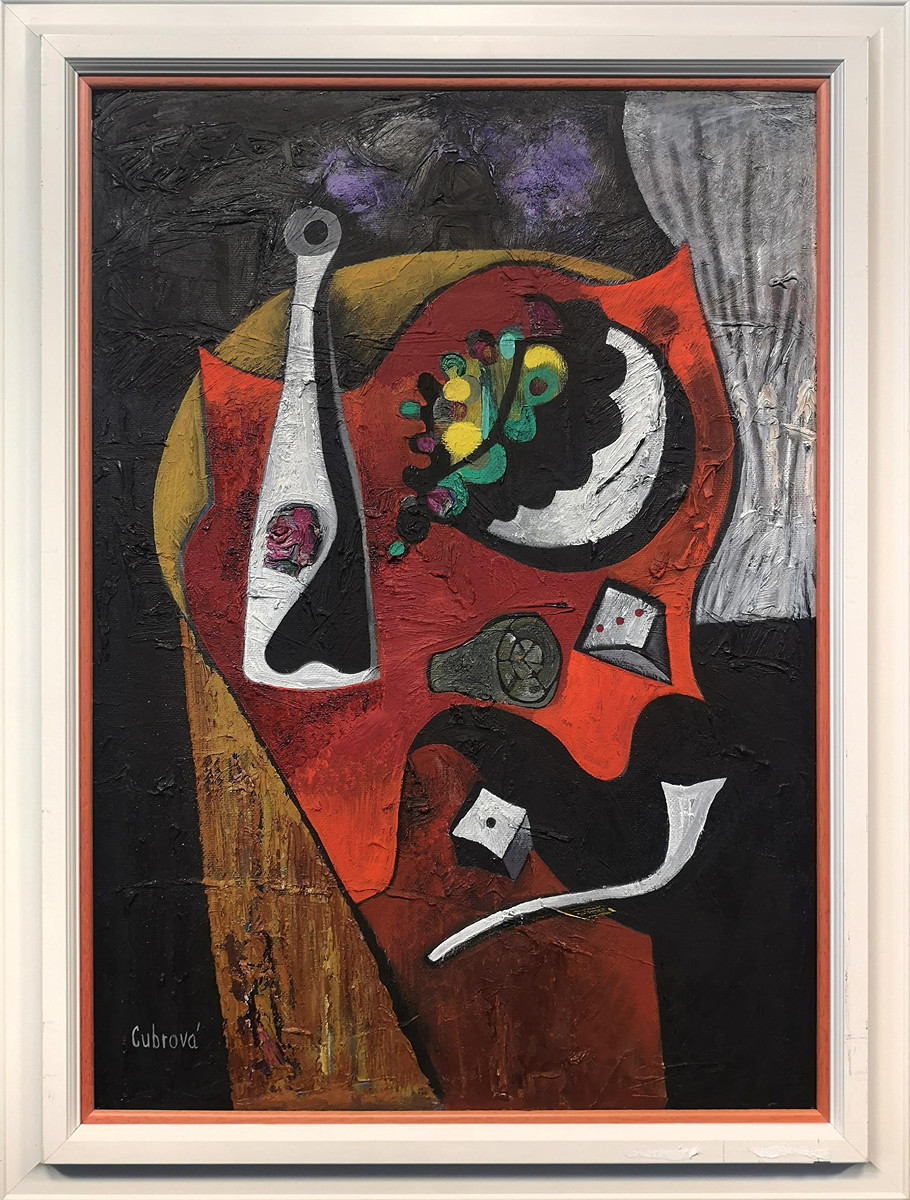 Cubrová Magdalena (1952) - Zátiší s kostkami