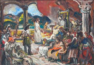 Jakoby Július (1903 - 1985) - Kristus pred Pilátom