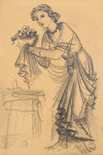 Procházka Antonín (1882 - 1945) - Dívka s mísou ovoce