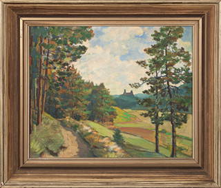 Barnet Josef Václav (1907 - 1990) - Pohled na Trosky