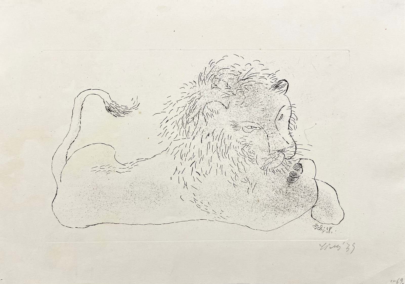 František Tichý (1896 - 1961) - Lev
