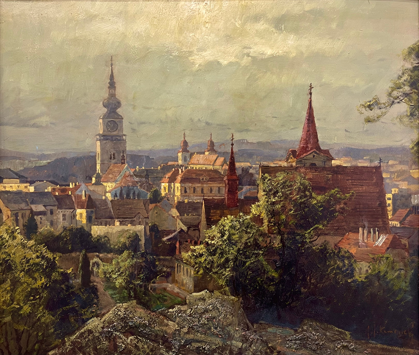 Josef Jiří Kamenický (1910 - 1981) - Brněnské panorama