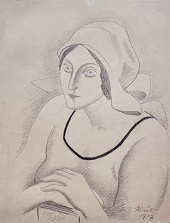Jaroslav Král (1883 - 1942) - Dívka s knihou