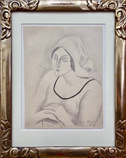 Jaroslav Král (1883 - 1942) - Dívka s knihou