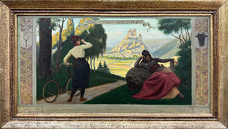 František Ženíšek (1849 - 1916) - Návrh na oponu Sokolovny v Podštejně
