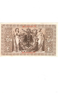 1000 Marek – Německo 1910: Bankovka císařského Německa 1ks