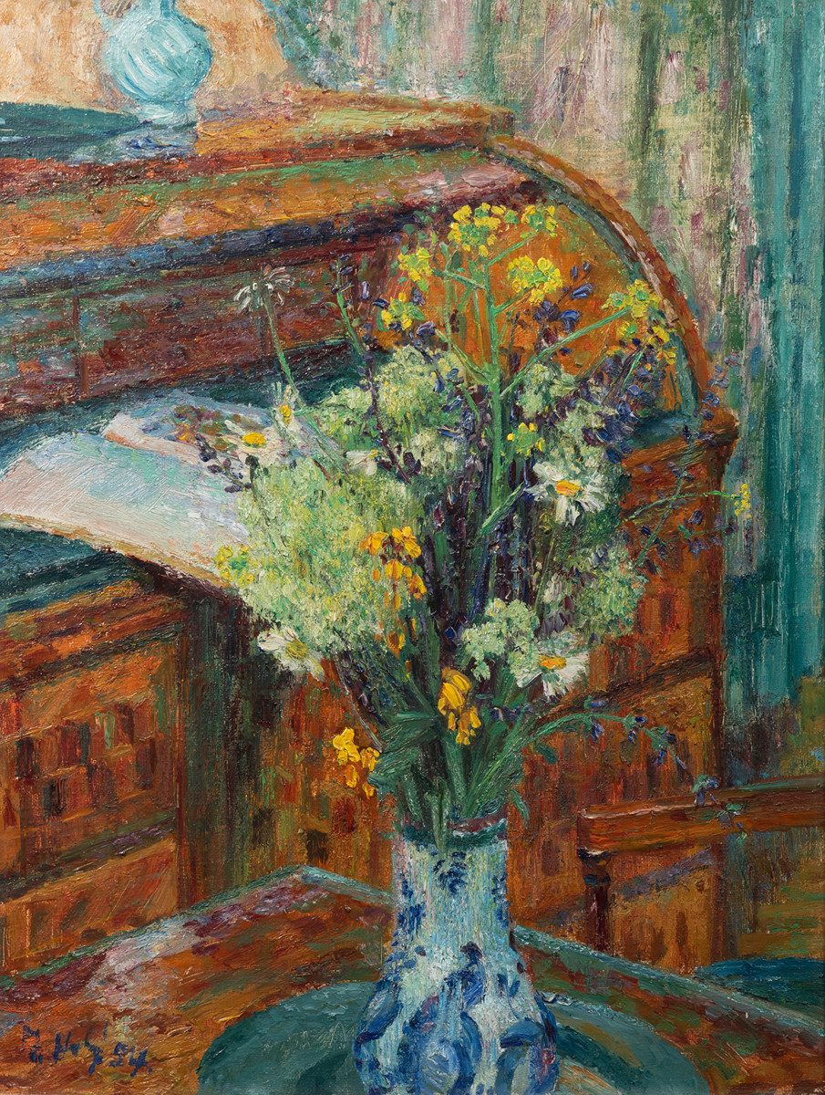 Miloslav Holý (1897-1974) - Polní kytice v ateliéru