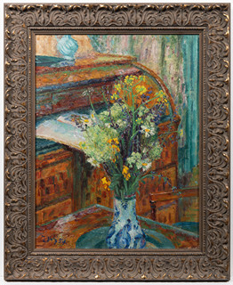 Miloslav Holý (1897-1974) - Polní kytice v ateliéru
