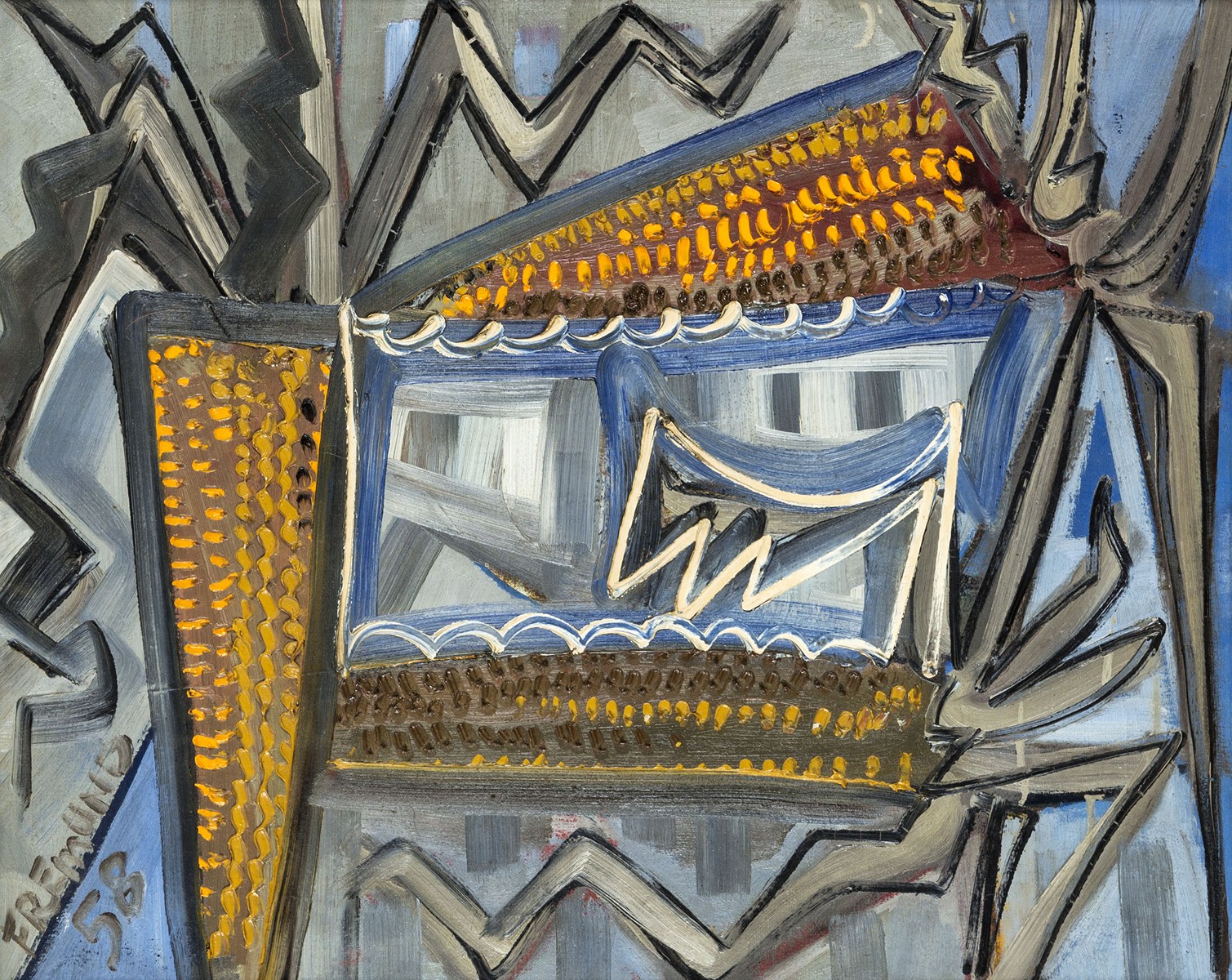 Fremund Richard (1928 – 1969) - Zátiší s kukuřicí