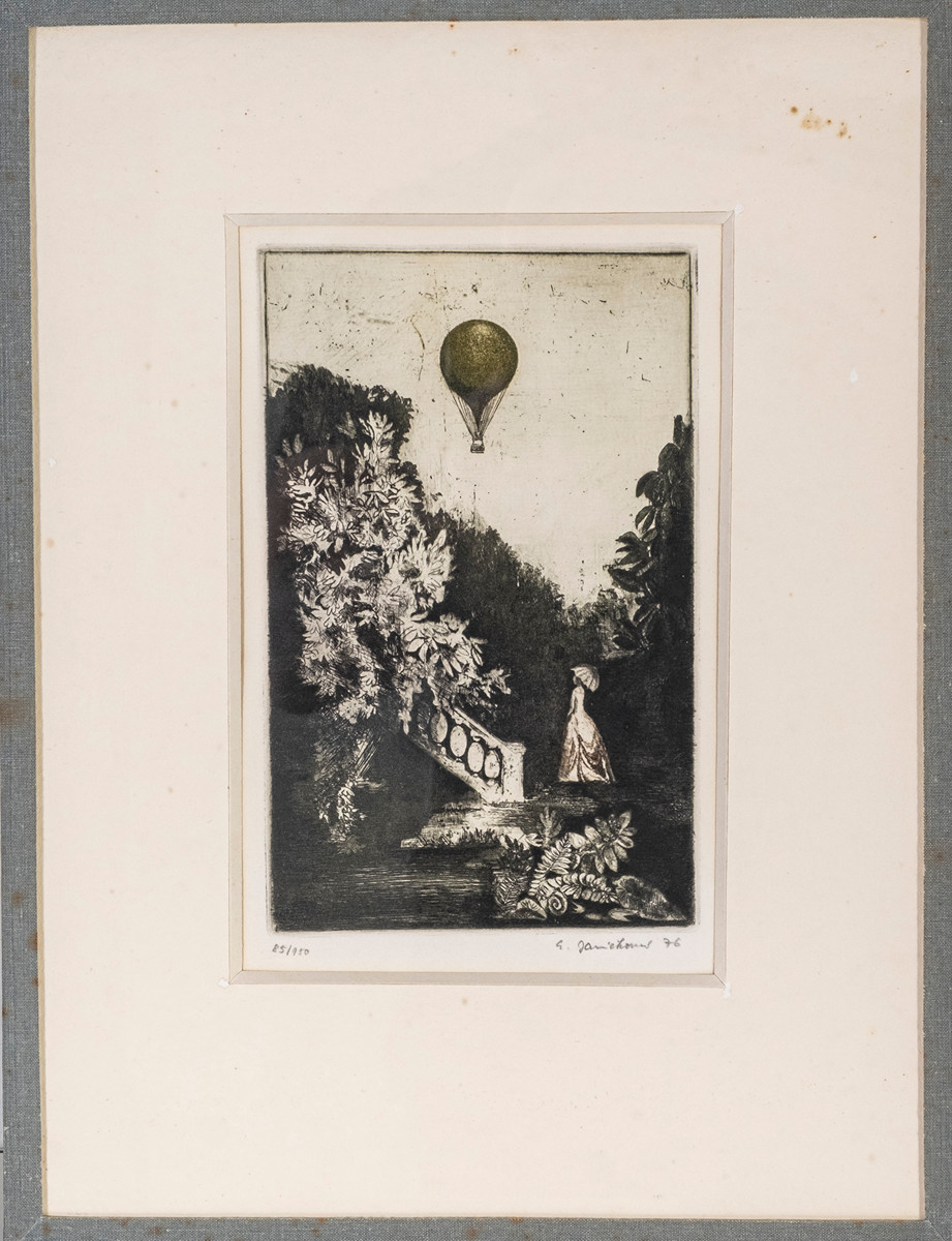 Eva Janíčková (1935) - Krajina s balónem