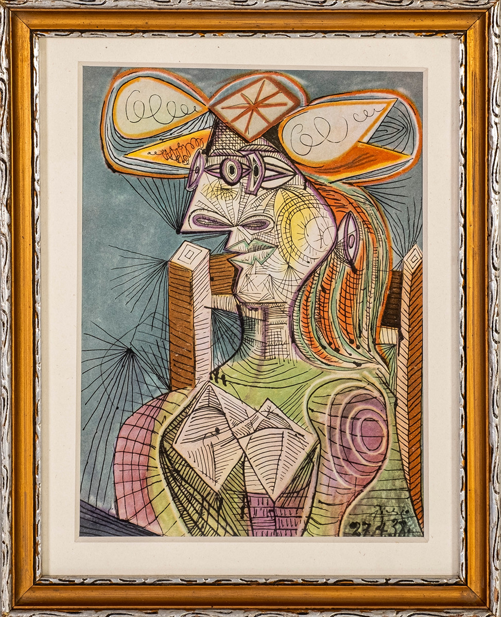Pablo Picasso (1881 - 1973) - Sedící žena (Dora)