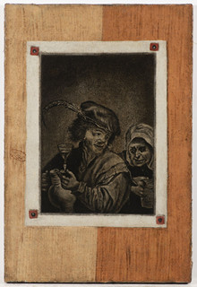 PAIRED PAINTINGS TROMPE L'OEIL