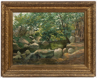 LANDSCAPE WITH A BROOK