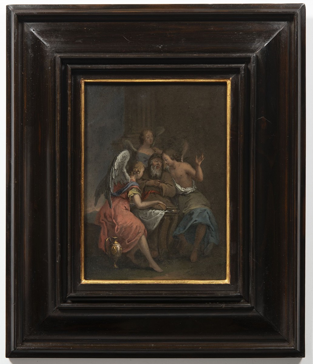 HERMIT WITH THREE ANGELS