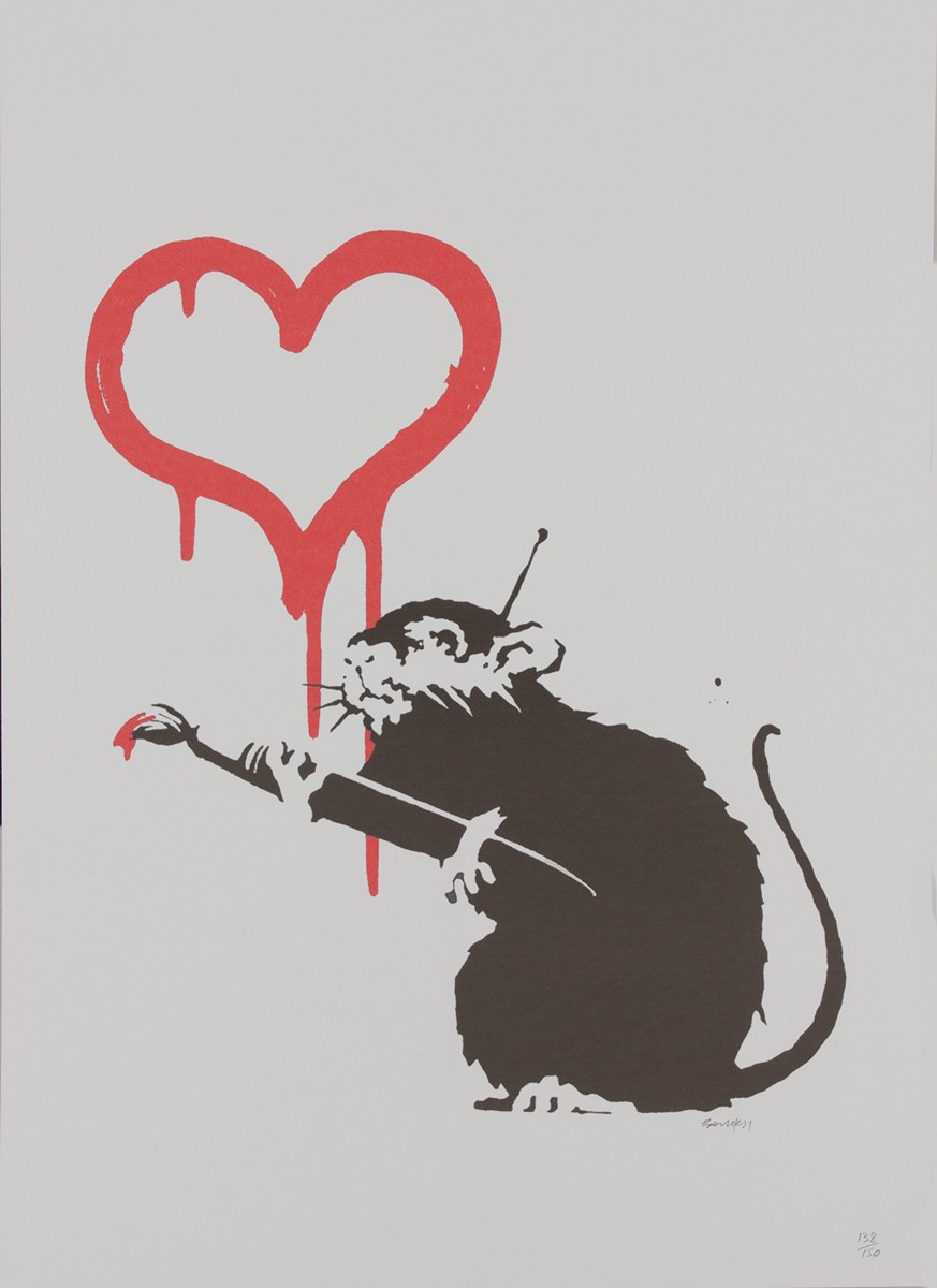 Banksy (1974) - Love Rat