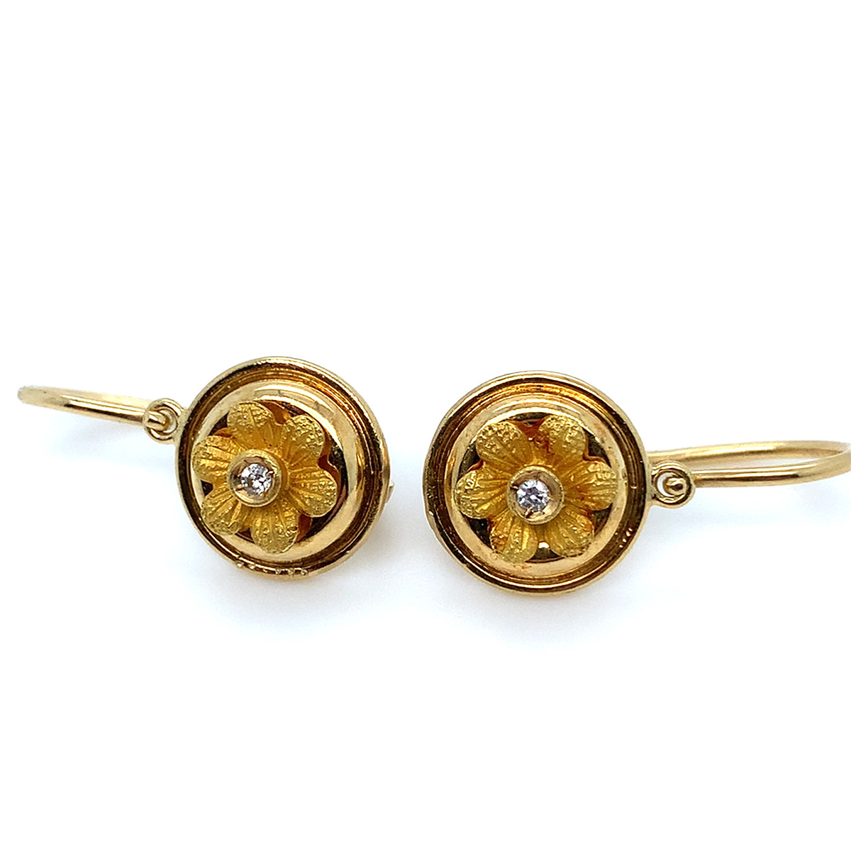 Náušnice s diamanty | 18k. | Rakousko 1860