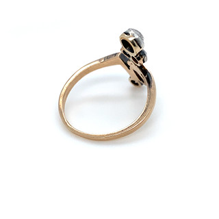 Secesní prsten s diamanty | LIŠKA punc | Čechy 1900