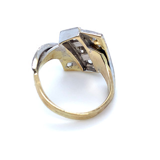 Prsten s diamanty | Art deco | Československo 1930 